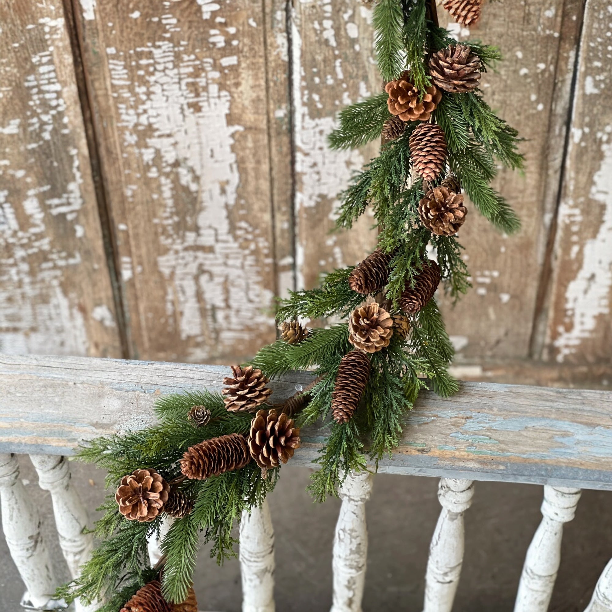 Alpine Evergreen Pinecone Garland | 5ft, image size:2000x2000