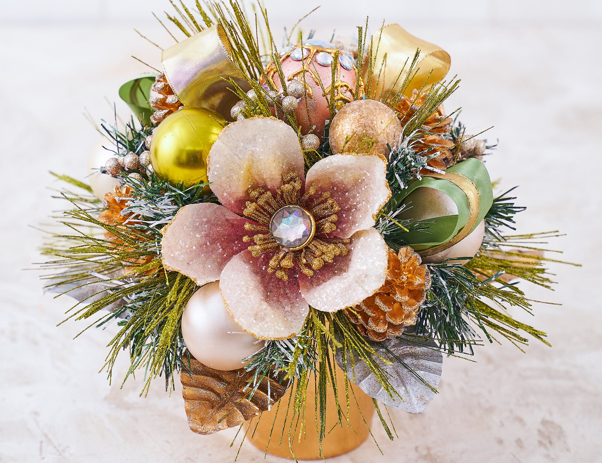 Blush Magnolia Arrangement with Pot