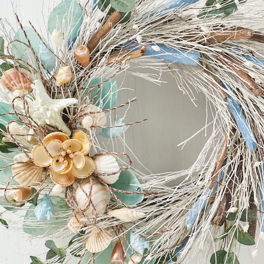 Coastal Shell Wreath 22