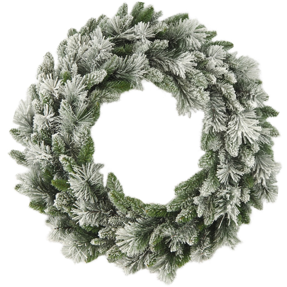 Flocked Fraser Wreath (30")